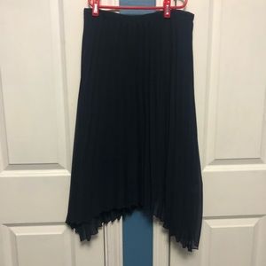 Shark bite midi skirt